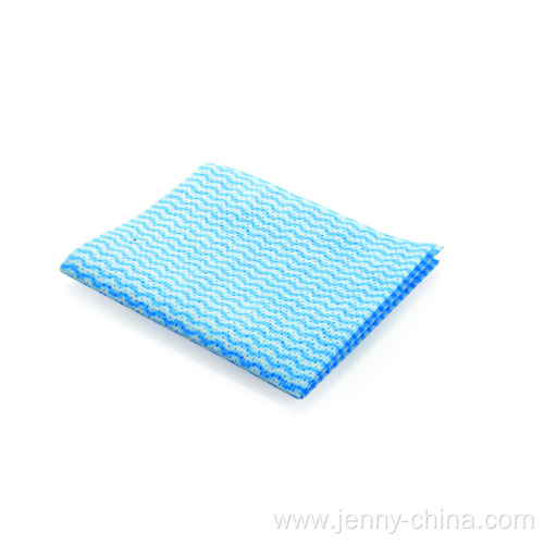 Disposable spunlace nonwoven cleaning cloth